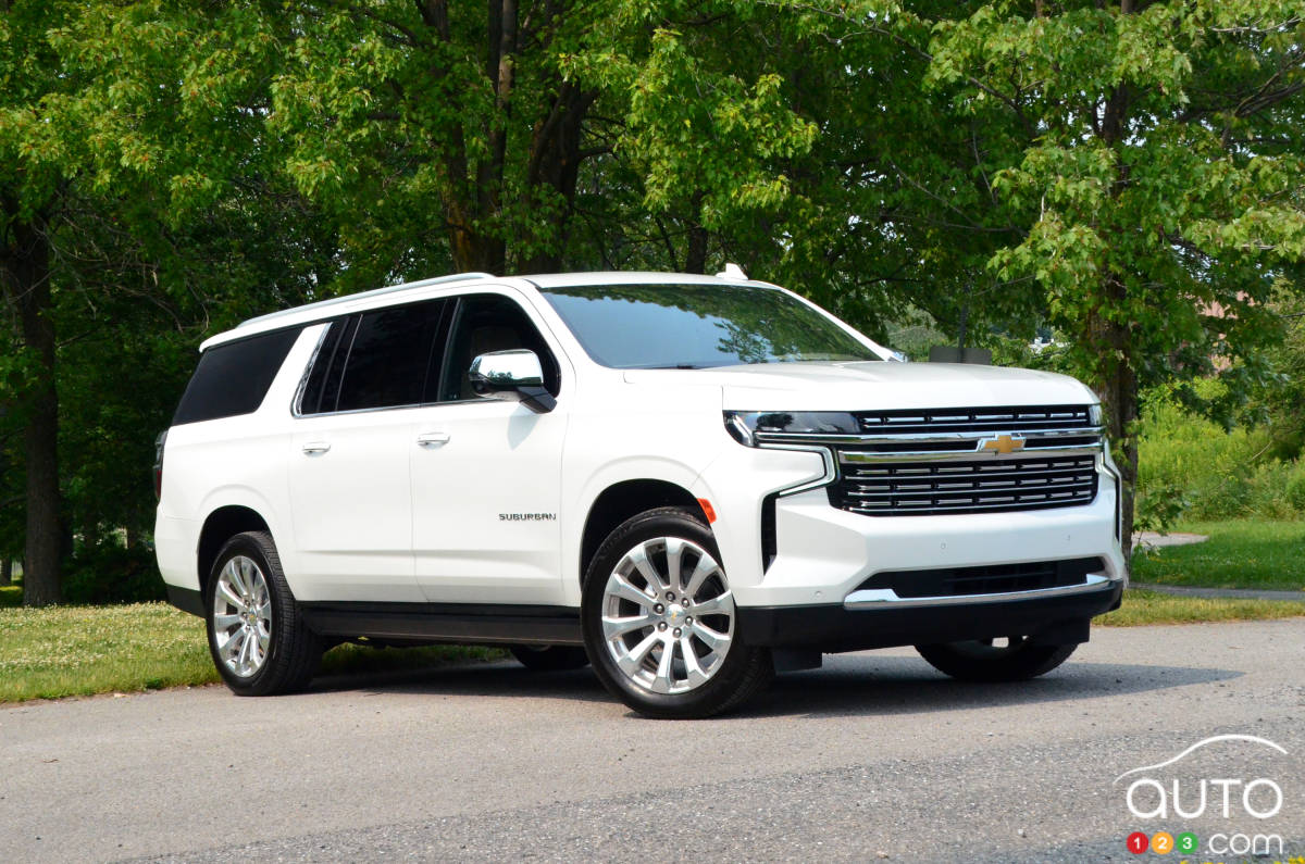 Chevrolet Suburban Duramax 2021, trois quarts avant